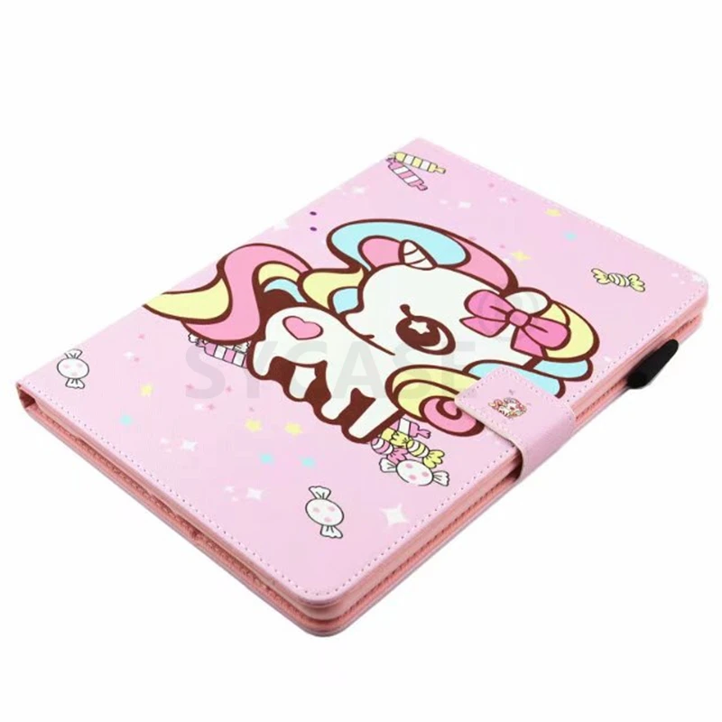 SYCASE мультфильм Единорог для Apple Ipad Mini 1 2 3 Чехол Многофункциональный окрашенный