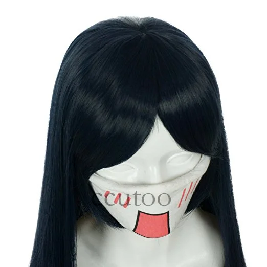 Ccutoo 100 см темно-синие прямые Длинные Синтетические волосы Наруто Hyuga Hinata косплей костюм парик Термостойкое волокно