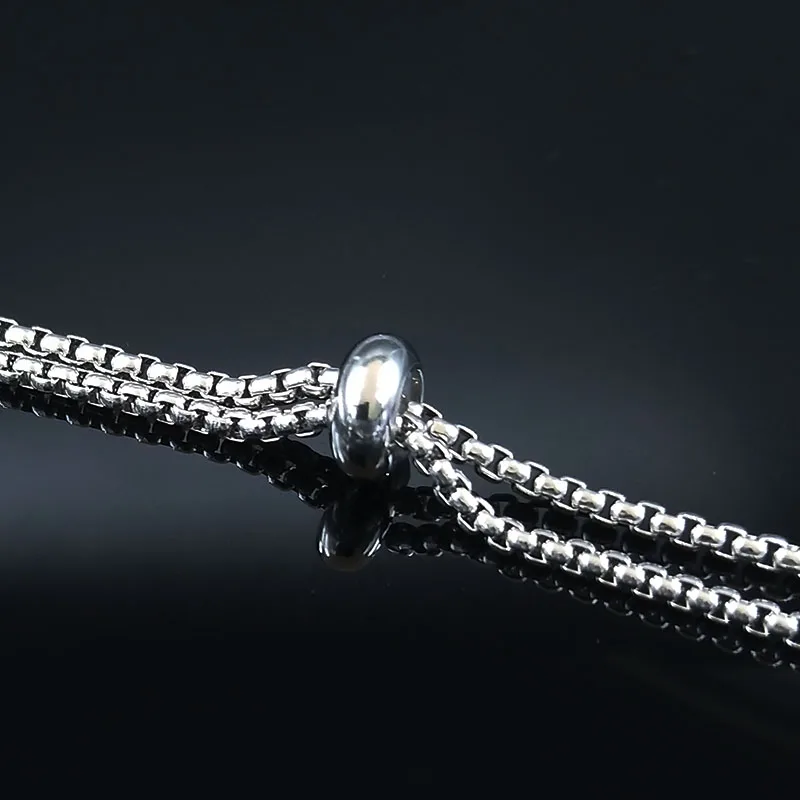2021 модные ожерелья из нержавеющей стали с кристаллами для женщин длинная