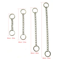 metal keyring split key chains connecting key buckle circular keyrings handmade keychains fittings bag charm accessories