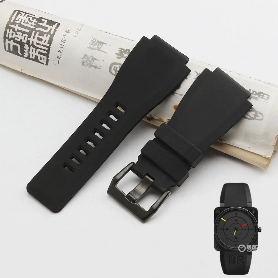 Высококачественный 34*24 мм силиконовый каучук ремешок для часов колокольчика и