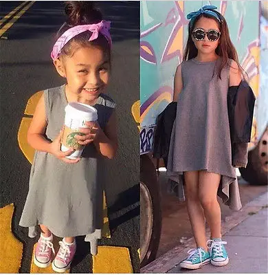 2016 New fashion Summer baby kids girls dress cotton sleeveless dresses children clothes vestidos infantis | Детская одежда и