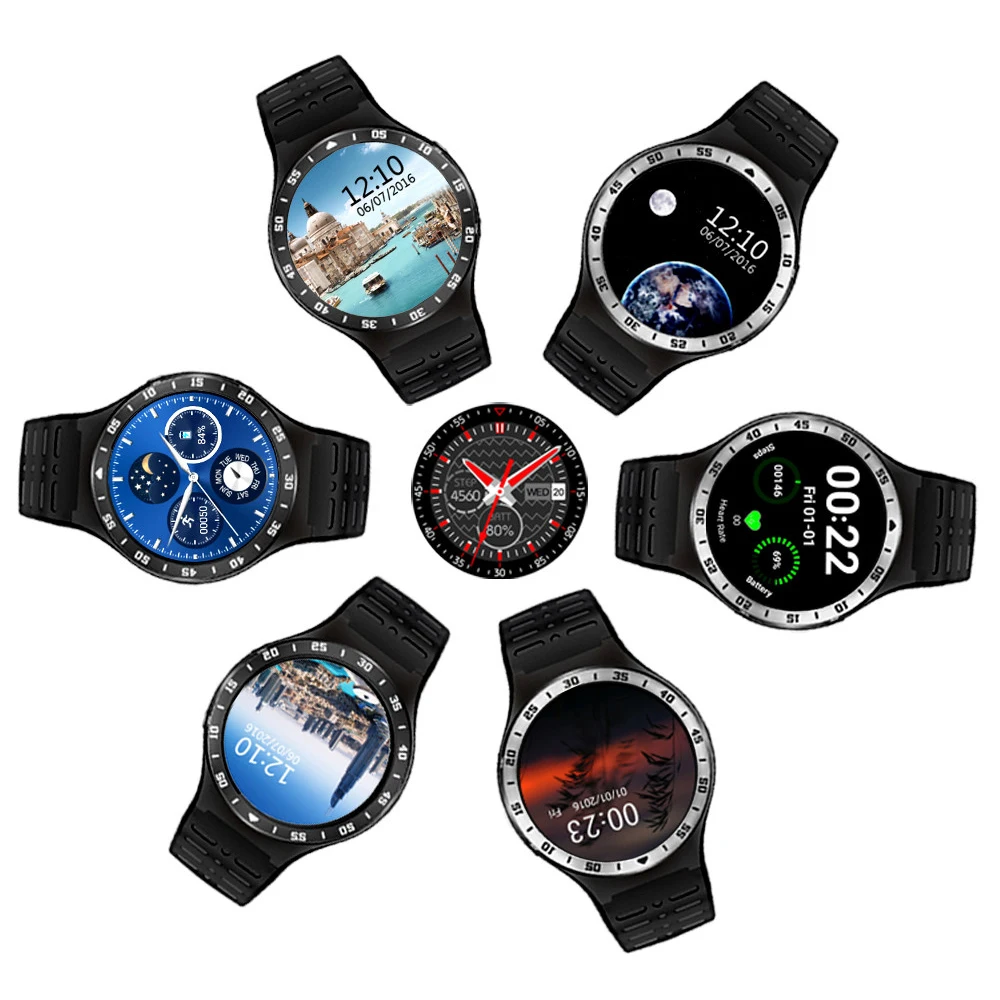Новые 3G Smartwatch телефон 1 33 ''Android 5 MTK6580 четырехъядерный 8 Гб ROM 2.0MP камера WiFi Bluetooth