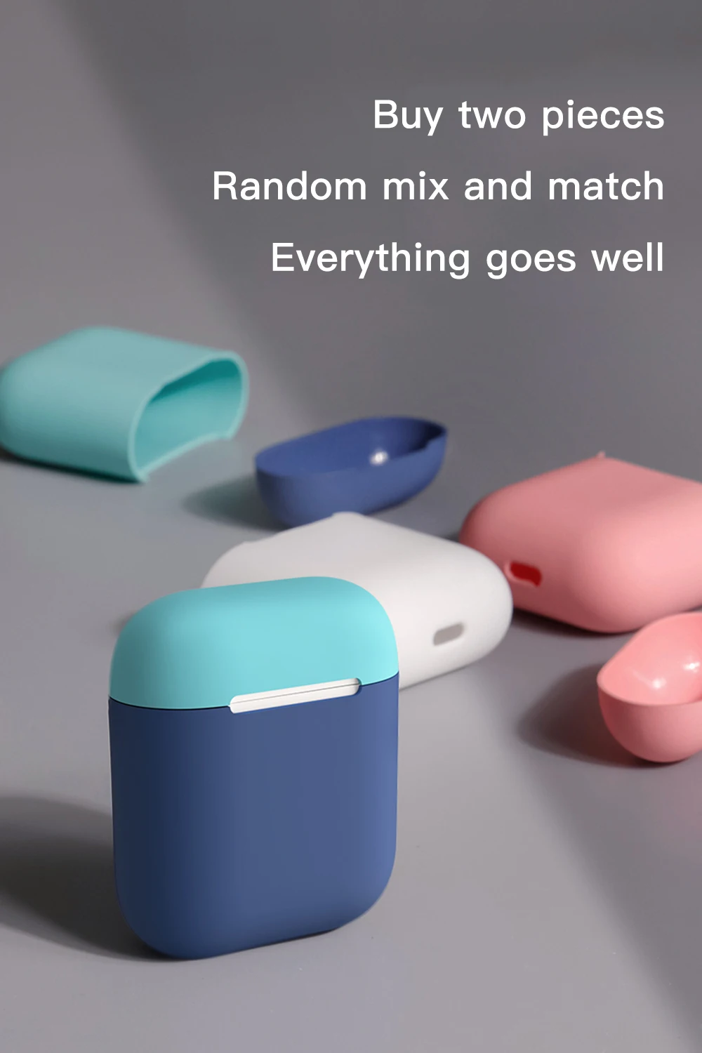 Чехол для наушников Apple AirPods 1 2 силиконовый чехол беспроводные наушники Air Pods Чехол защитный для AirPod Тонкий чехол
