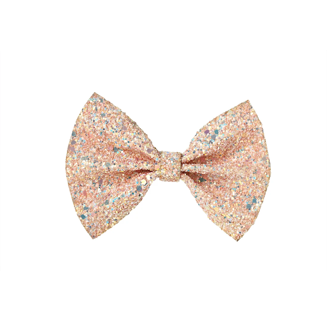 16 шт./лот 4 дюйма бантики для волос с пайетками без зажимов Blingbling Bowknot DIY кожаные
