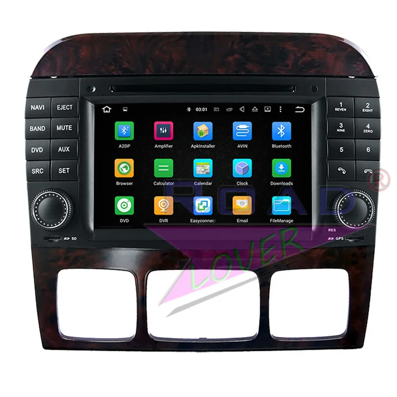 Roadlover Android 9 0 Автомобильный мультимедийный DVD плеер для Benz S W220 (1998 2005) Стерео GPS