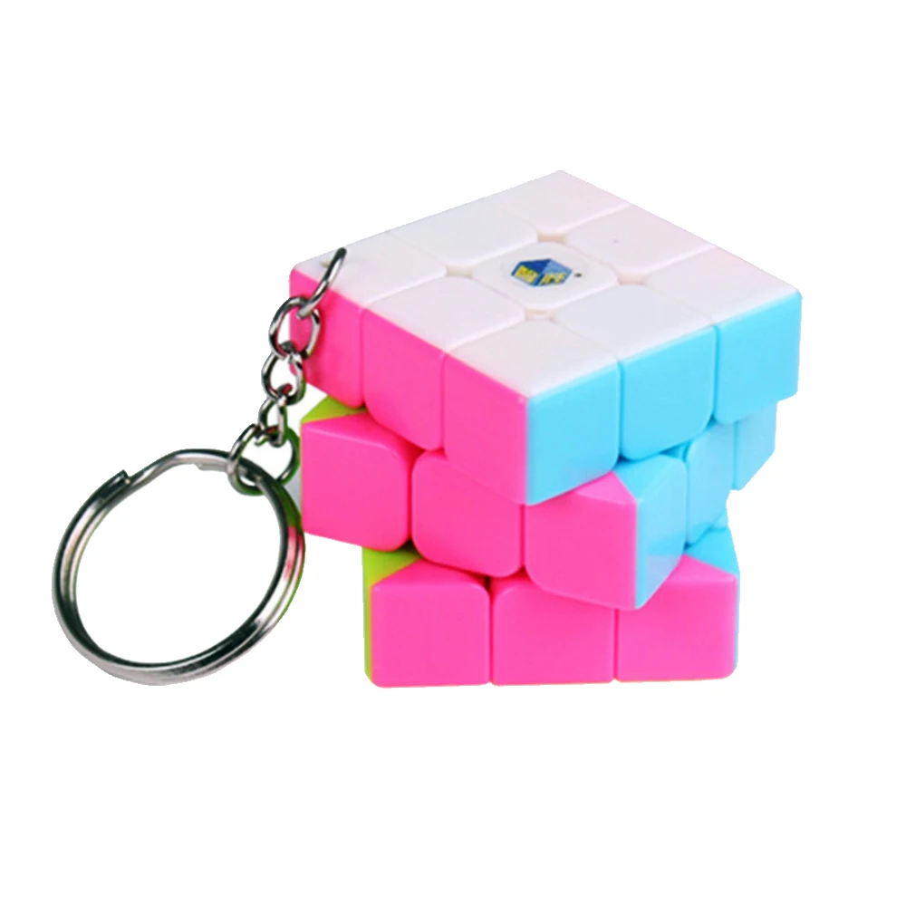 3.5 CM High Quality Speed Yuxin's Magic Cube 3*3*3 On 3x3x3 with Key Ring Chain for Kids Three Layers | Игрушки и хобби
