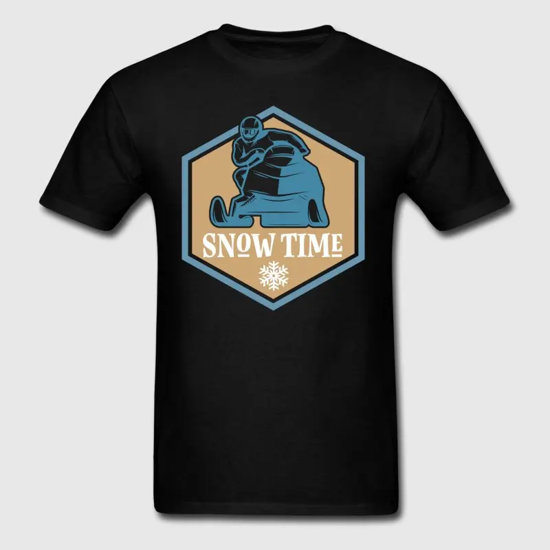 Новый стиль Для мужчин летняя футболка Снегоход зима Sporter Crazy наряд Camisetas Hombre Awesome