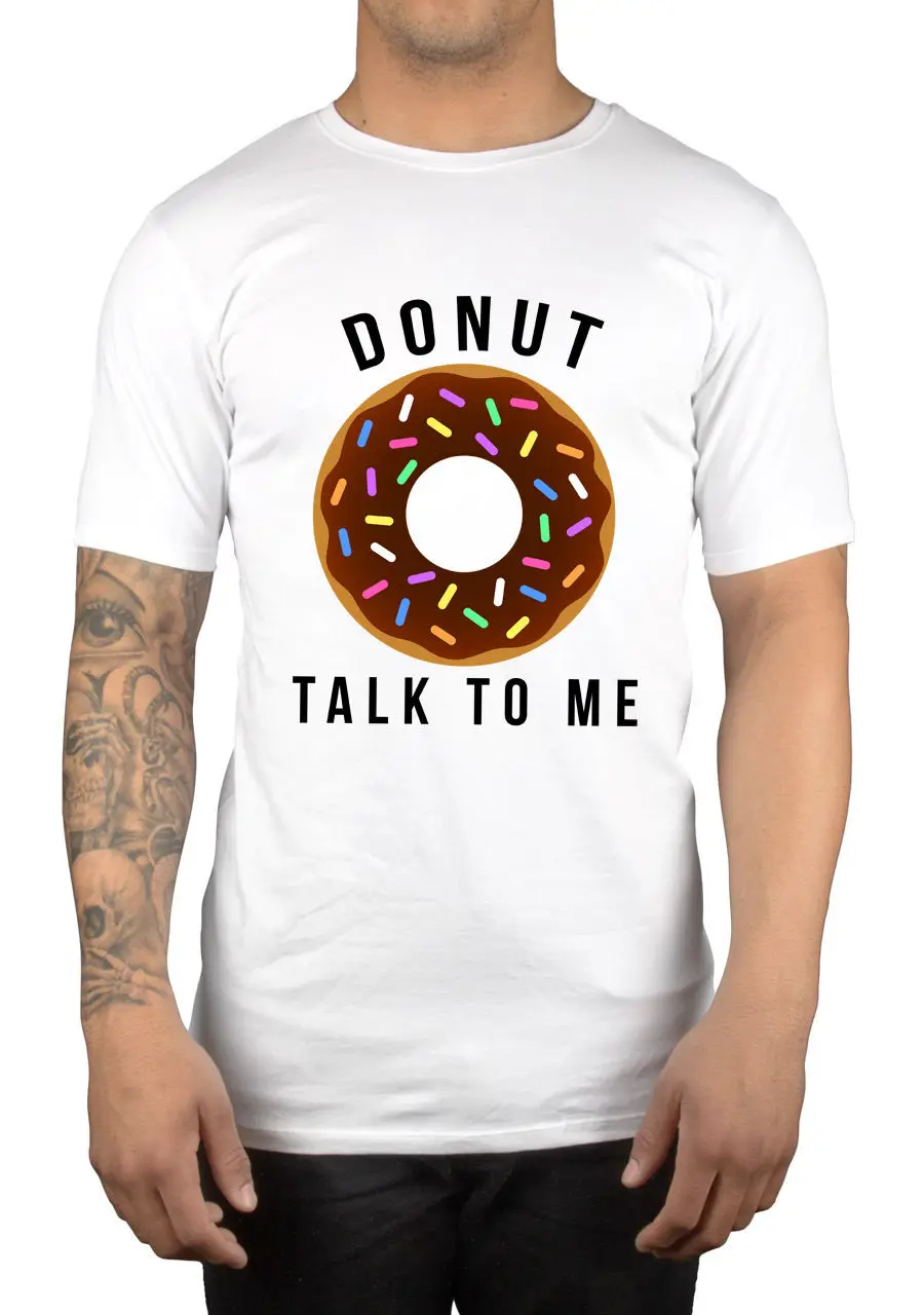 Пончик Talk To Me Футболка пончик Tumblr хипстер свежий брендовая Толстовка для мужчин
