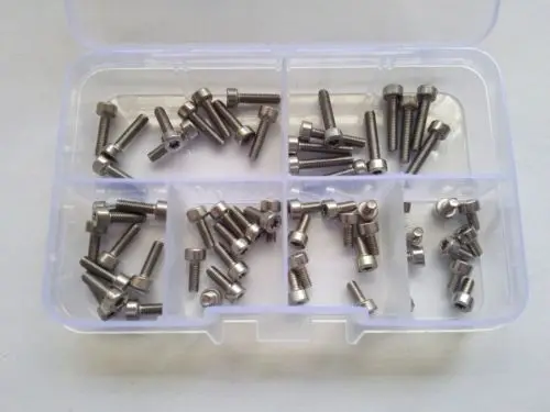 60 шт M3 Torx болт T & TX гнездо колпачок головки винта Болты Шурупы Ассортимент