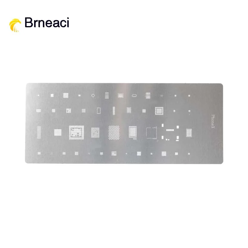 Brneaci для iPhone X Rework Repair BGA трафареты шаблон CPU Reball Plant Tin Steel Net 8 Plus|Абразивные