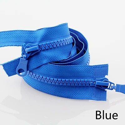 Blue Meetee 5 шт. 70/80 см 5# разъемная застежка-молния смолы набор гайковерта с двойным открытым застежки-молнии пуховик DIY Детская одежда спальный мешок Швейные аксессуары для зажигалок Zip ZA022 - Цвет: Blue