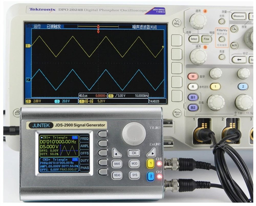60 МГц JDS2900 ручной двухканальный DDS функция генератор сигналов источник сигнала