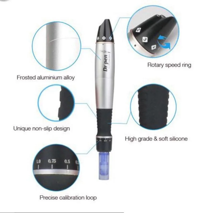 Электрический ролик Derma Dr. Pen A1 C антивозрастной автоматический с 2 иглами