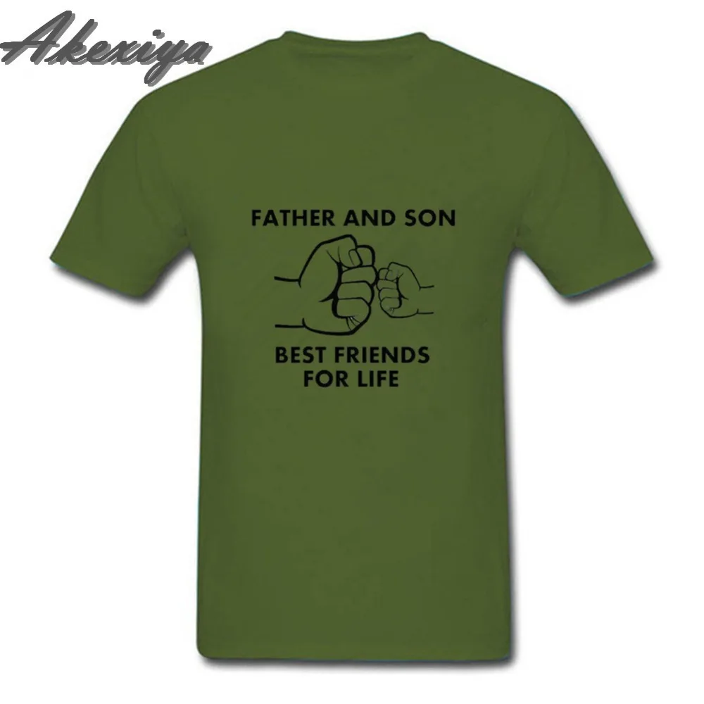Мужская футболка для папы и сына с надписью best friend for life летняя хлопковая в стиле