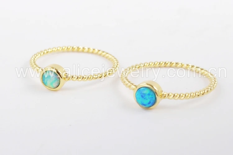 Mixed Colors Borosa 10 шт. Размеры 7 золотой ободок 4 мм круглые японский опал кольца искусственный опал белый опал кольцо для для женщин Druzy ювелирных изделий ZG0244 - Цвет основного камня: Mixed Colors