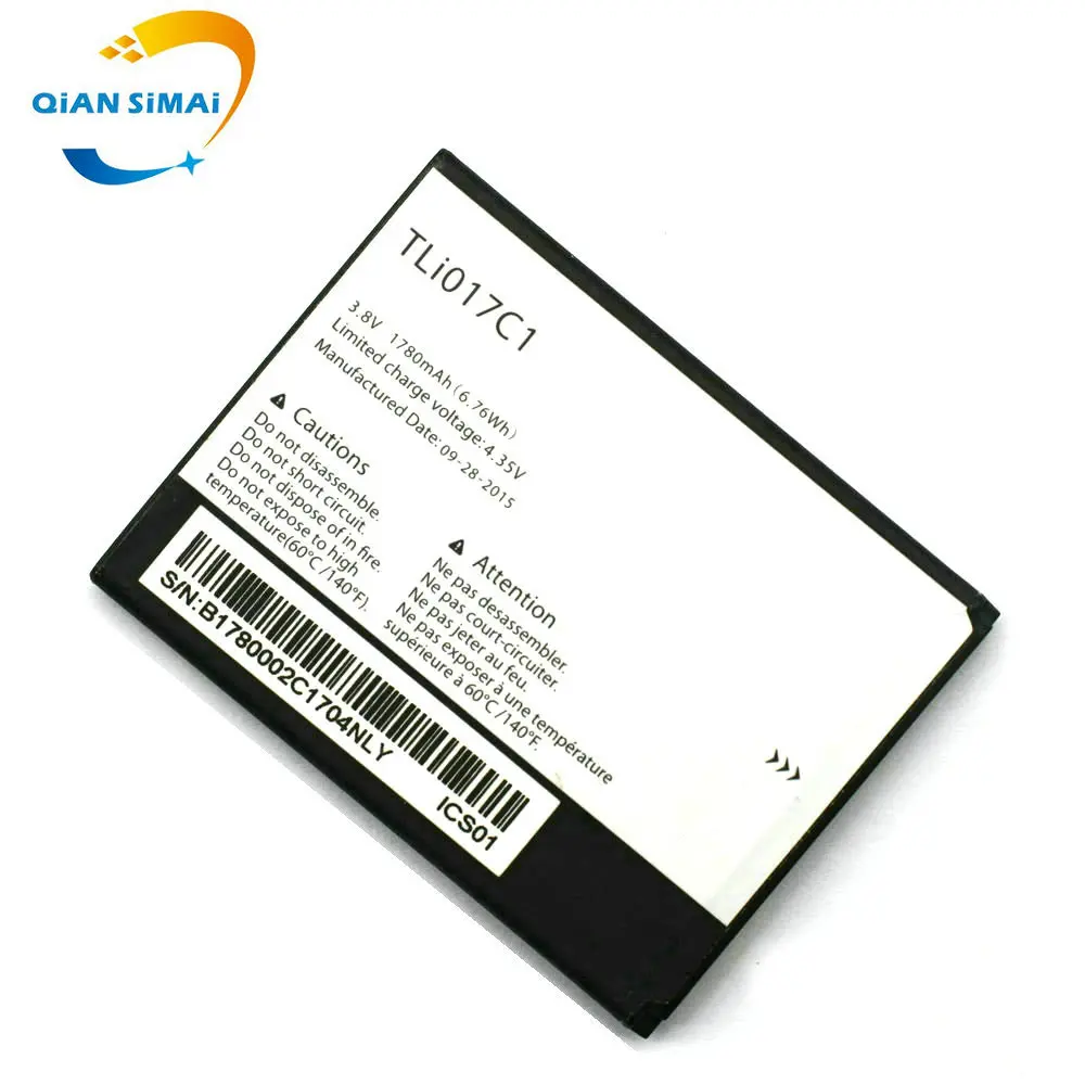 Сменный аккумулятор QiAN SiMAi TLI017C1 для мобильного телефона Alcatel One Touch PIXI 3 4 5 дюйма 5019D