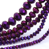 olingart 346810mm round beads rondelle austria faceted multicolored crystal purple color loose bead diy jewelry making