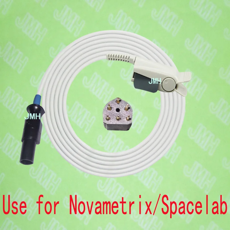 

Compatible with Novametrix and Spacelab Pulse Oximeter monitor ,Adult finger clip spo2 sensor.6pin,Nellcor clip.