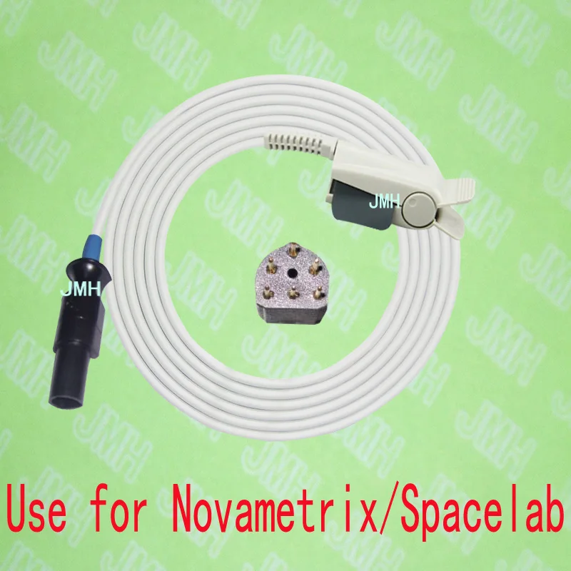 Совместим с Novametrix и монитором пульсоксиметра Spacelab датчиком spo2 зажимом для