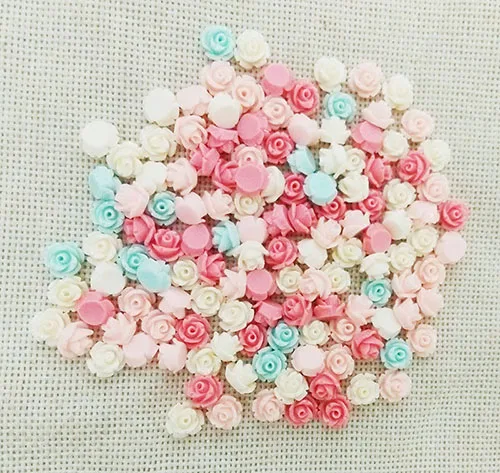 Украшения без отверстий кабошоны с цветами из смолы наклейки на ногти плоской