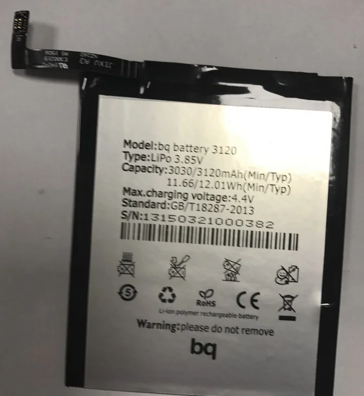 

For BQ Aquaris M5 Battery 3120mAh Phone Bateria