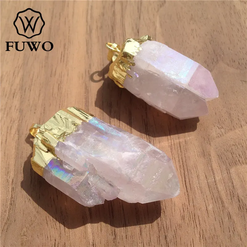 Fewo Angel Aura кварцевый Хрустальный точечный кластер пастельный Радужный