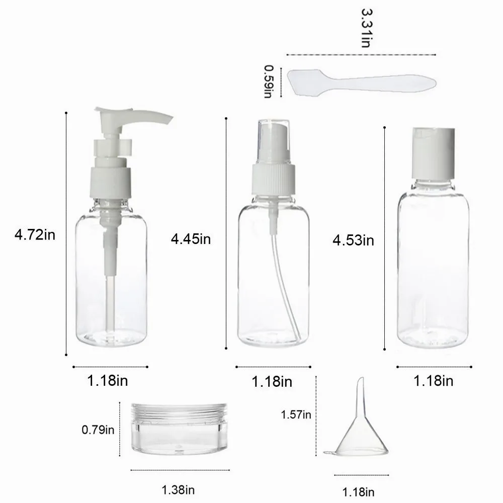 Портативная воздушная дорожная бутылка набор для макияжа косметических