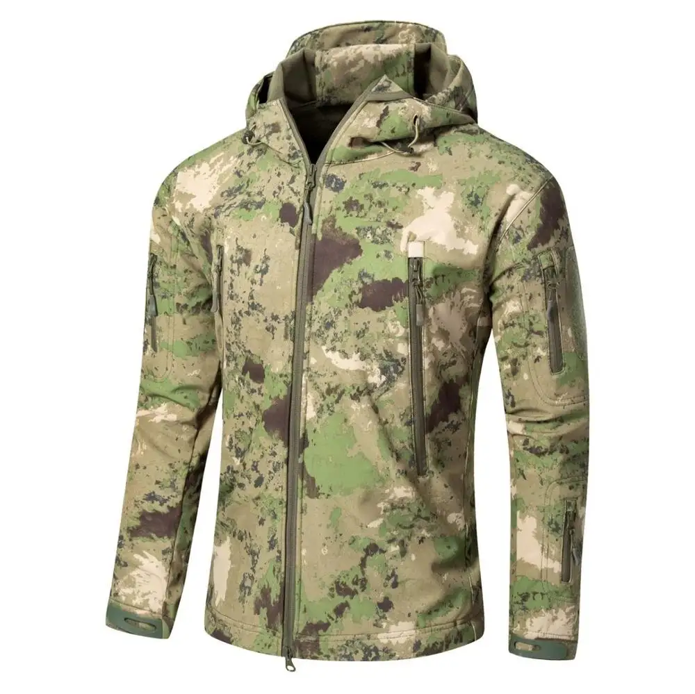Скрытень Акула кожи Soft Shell V4 на открытом воздухе военный тактический куртка Для