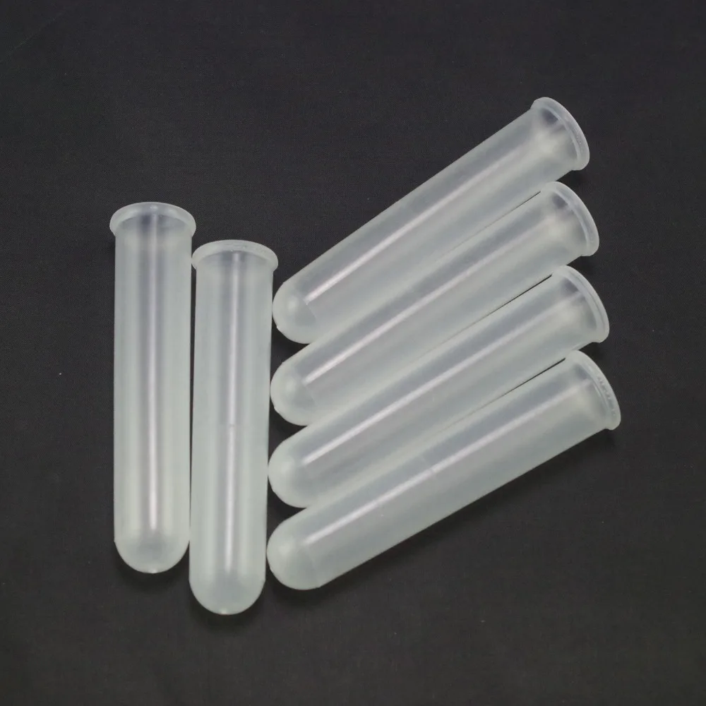 Tubos de ensayo de plástico para centrífuga, fondo redondo con tapa, tubo EP, PCR, muestra de laboratorio, LOT100, 20ml