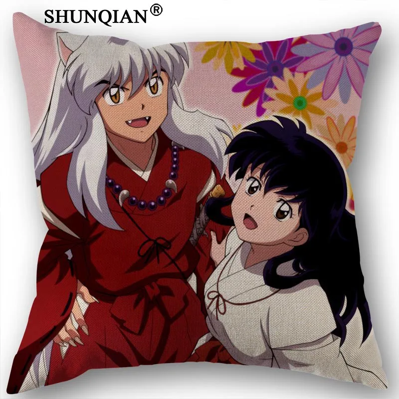 20 Льняная хлопковая наволочка InuYasha печатная Подушка покрывало домашний текстиль декоративная наволочка индивидуальный подарок 45x45 см - Цвет: 20