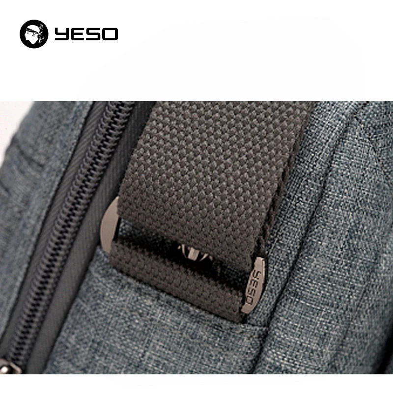 YESO деловая повседневная мужская сумка через плечо 2019 новый дизайн сине серая для