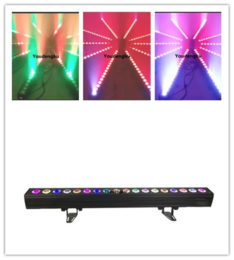 16 pieces unique Indoor led wall light 18x10w 4 in 1 Ultra Thin Linear LED Wall Washer RGBW  indoor led bar light