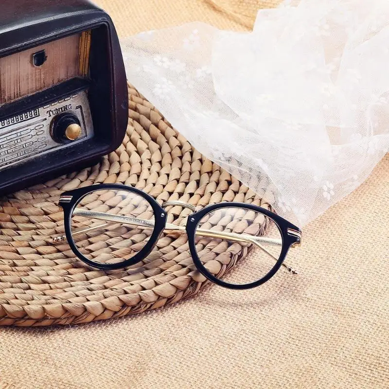 Очки кошачий глаз унисекс пластиковые металлические женские/мужские очки