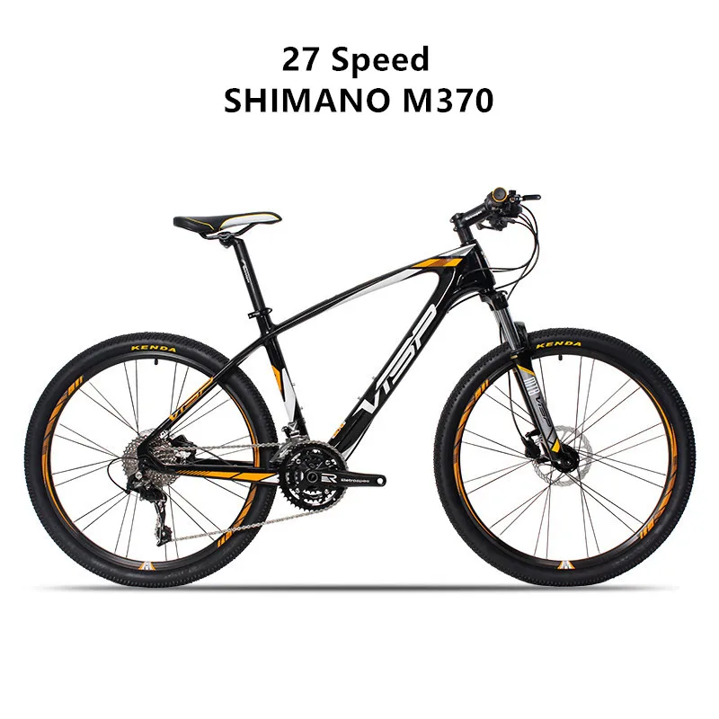 27 black yellow Бренд горный велосипед рама из углеродного волокна 26/27. 5 дюймов колеса MTB 27/30/33 Скорость SHIMAN0 переключения гидравлические дисковые тормоза велосипеда - Цвет: 27 black yellow