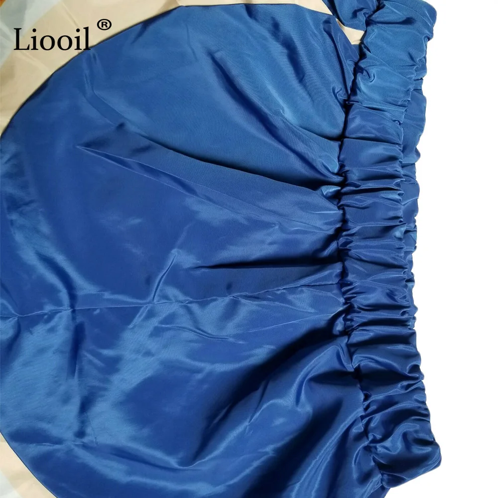 Liooil/комплект из 2 предметов для активного отдыха, Женский Топ с капюшоном и длинными рукавами и байкерские шорты, сексуальный клубный наряд, спортивный свободный спортивный костюм
