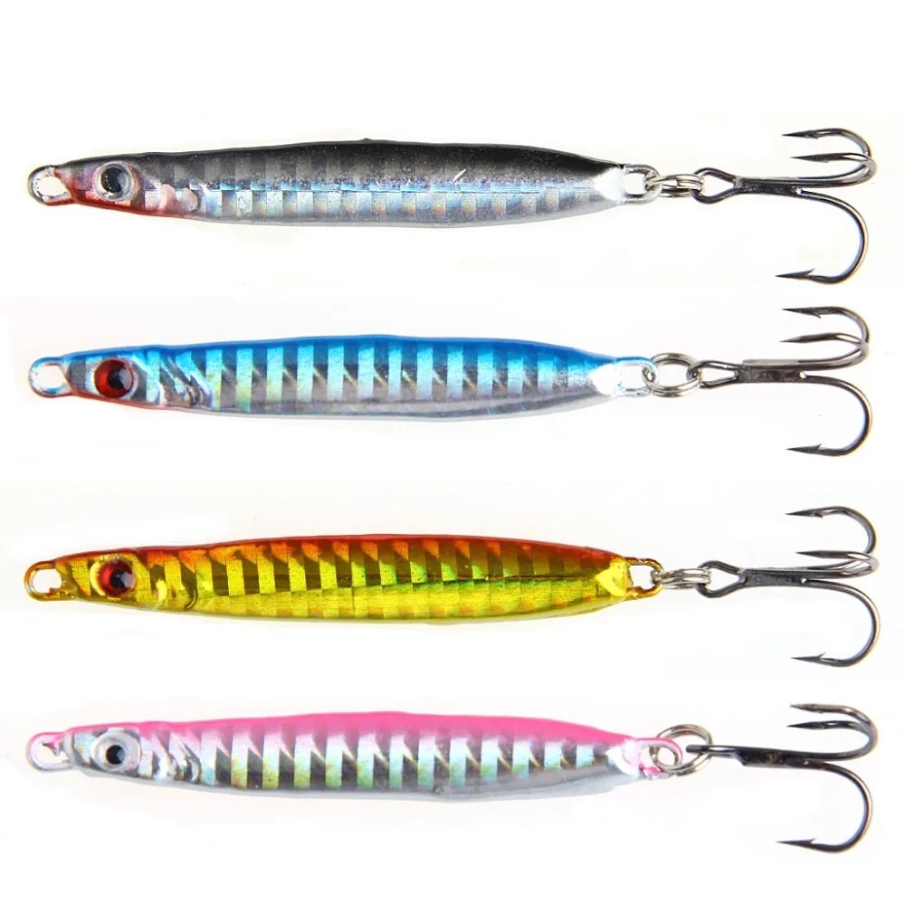 Металлическая приманка ложка 1 шт. 3 крючка 15 г для морской рыбалки|spoon bait|fishing