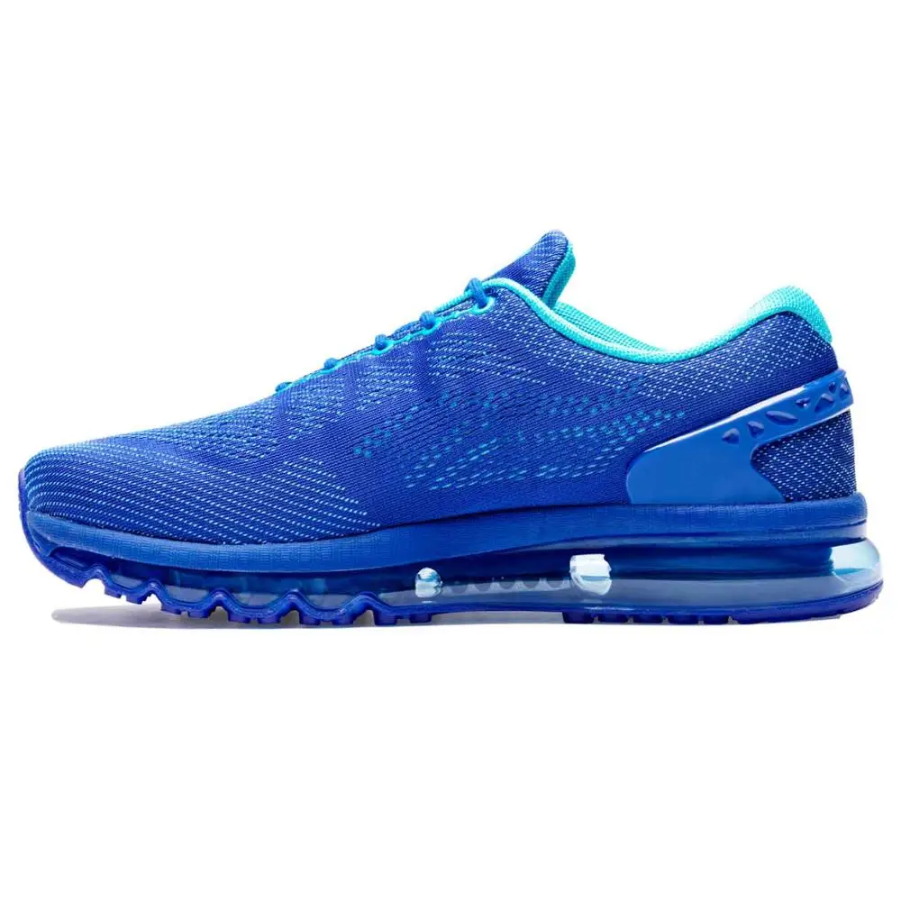 Blue ONEMIX Running Shoes Mesh Sneakers Outdoor Jogging Air Cushion shoes 95 Casual Running Shoes Men Gym Training Trail Sports - Цвет: Blue