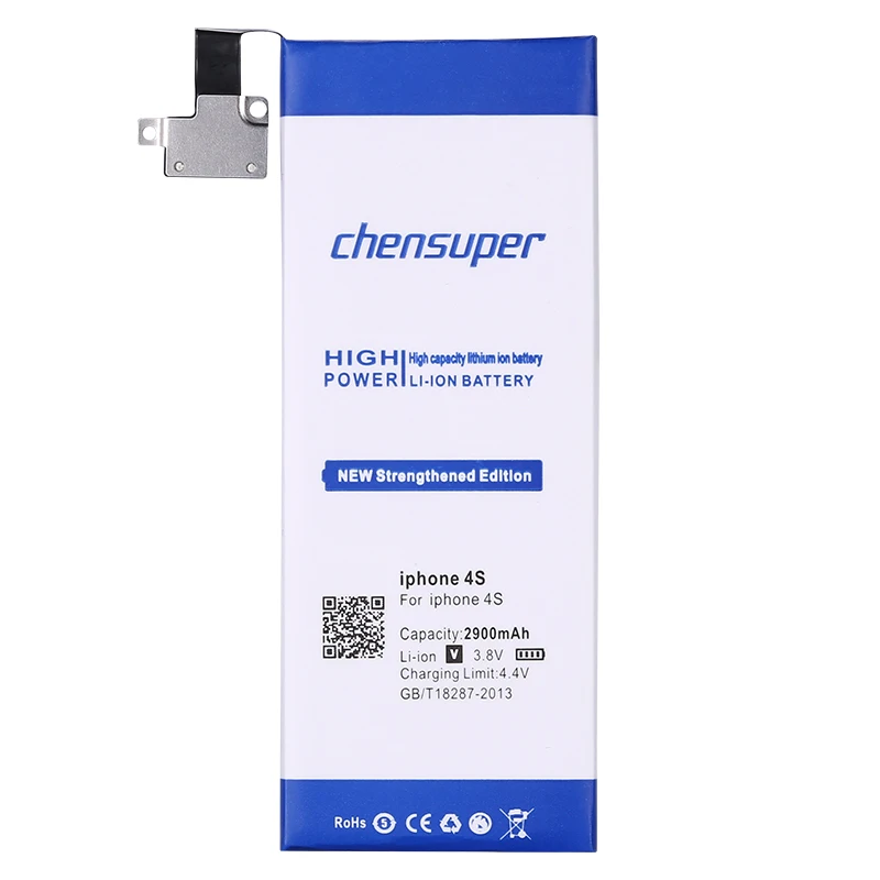 Аккумулятор chensuper на 2900 мАч для Apple iPhone аккумулятор iphone4S + Бесплатные инструменты |