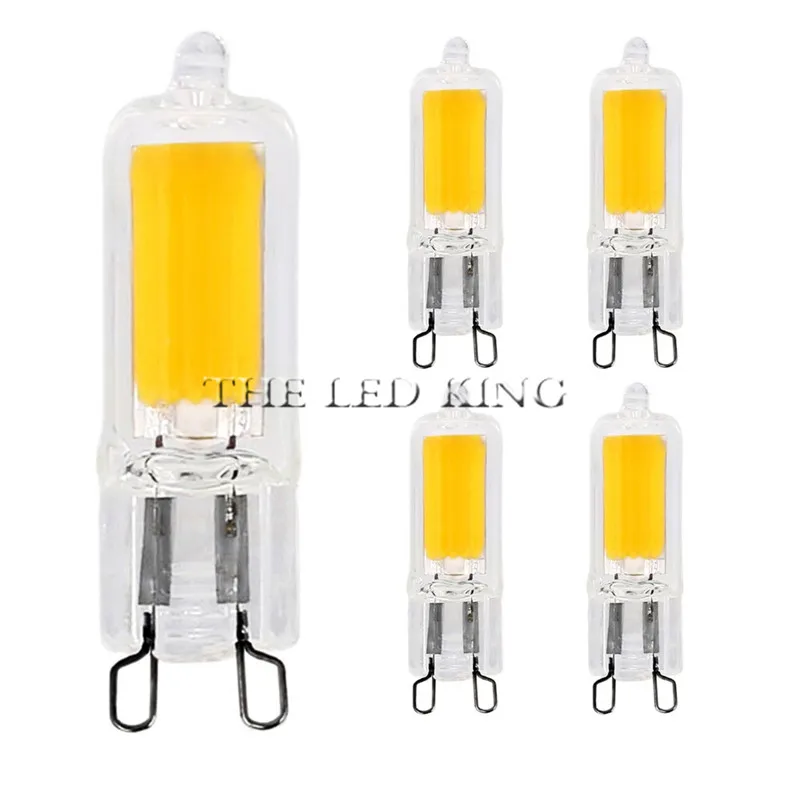 Новый G9 светодиодный светильник с регулируемой яркостью 110V 220V G4 COB лампа Стекло