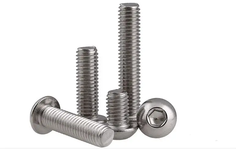 

50PCS M6 Stainless Steel Allen Button Dome Head Screw Round Head Bolts Mushroom Head Bolt M6*8/10/12/16/20/25/30/35/40mm