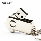 Флеш-накопитель USB 2,0, серебристый, металлический, 16 ГБ, 4 ГБ, 8 ГБ, 32 ГБ, 64 ГБ