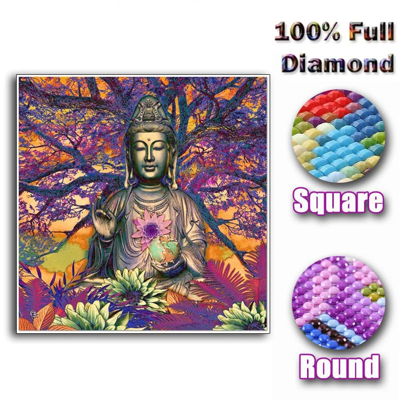Алмазная 5D живопись сделай сам картина с полными квадратными/круглыми стразами