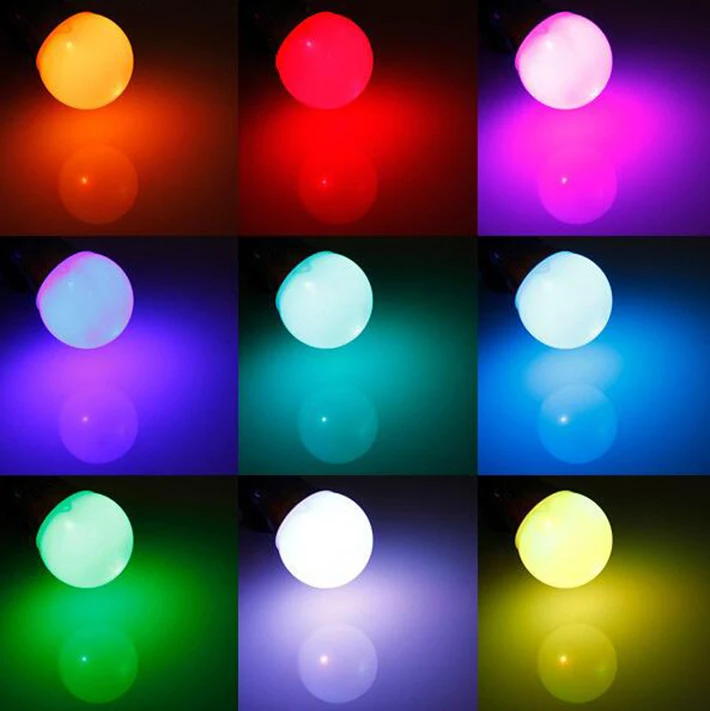 50 шт. R80 RGBW Светодиодная лампа E27 B22 85 265 в 10 Вт RGB + белый несколько цветов с