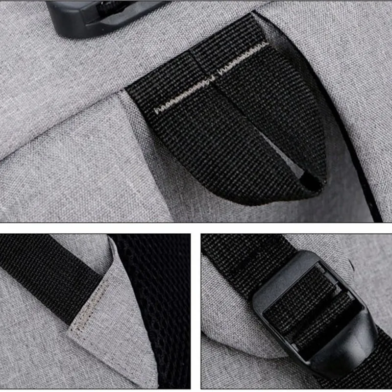 Мужской водонепроницаемый рюкзак для ноутбука 15 6 дюйма с USB-зарядкой и защитой от