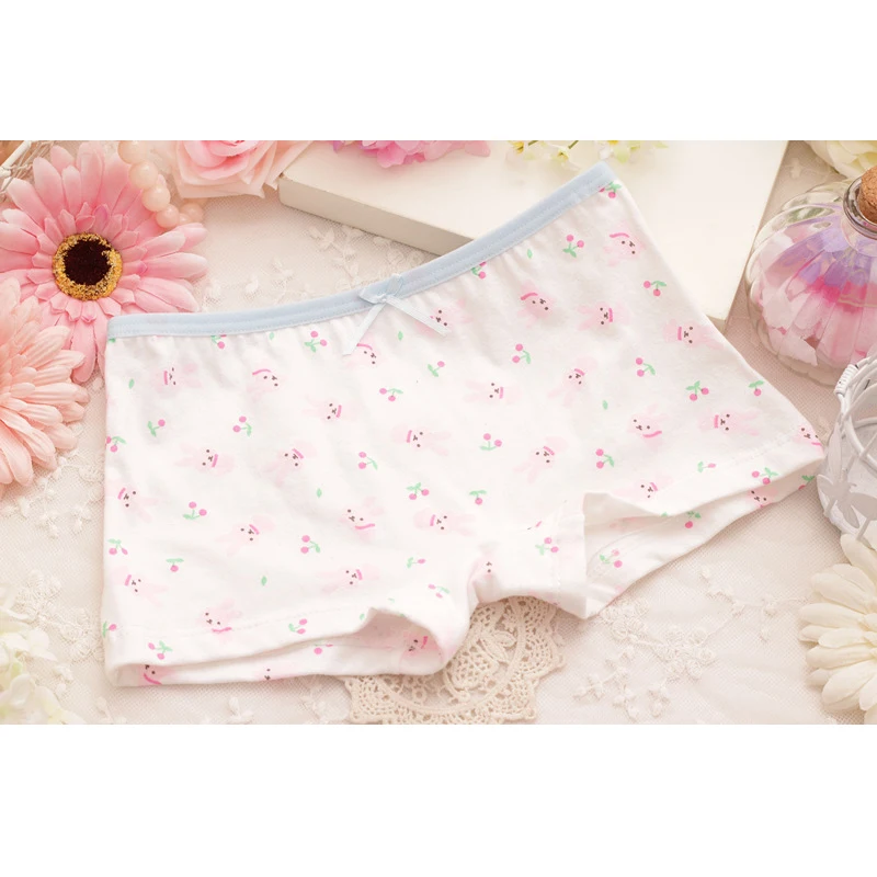 Нижнее белье для маленьких девочек трусы с милым мультяшным Кроликом детское
