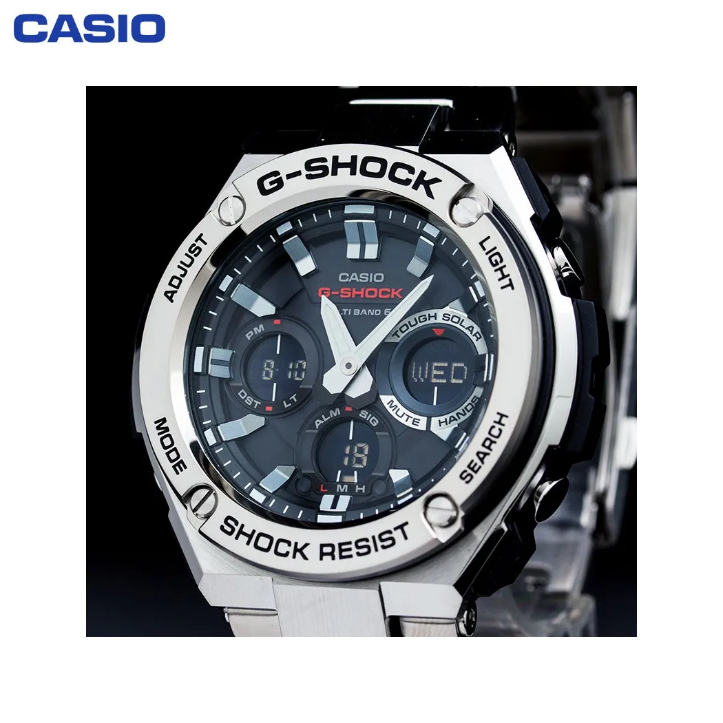 Наручные часы Casio GST-W110D-1A мужские электронные на браслете |