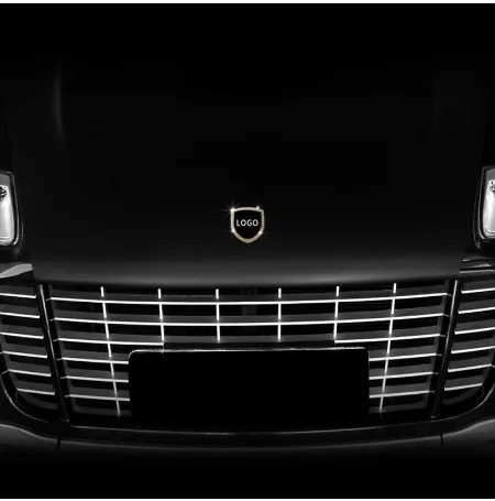 2 цвета автомобиля значок украшение Логотип рамка наклейки для Porsche 911 718 Macan Panamera