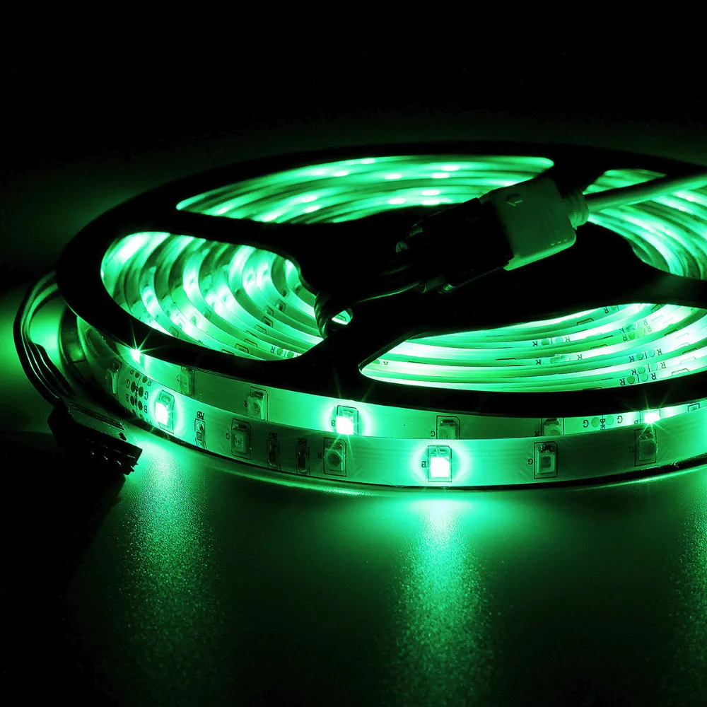 RGB Светодиодная лента комплект SMD 3528 5 м 300 светодиодный s DC 12 В водонепроницаемый гибкий светильник с ИК-пультом дистанционного управления 24 Вт адаптер питания