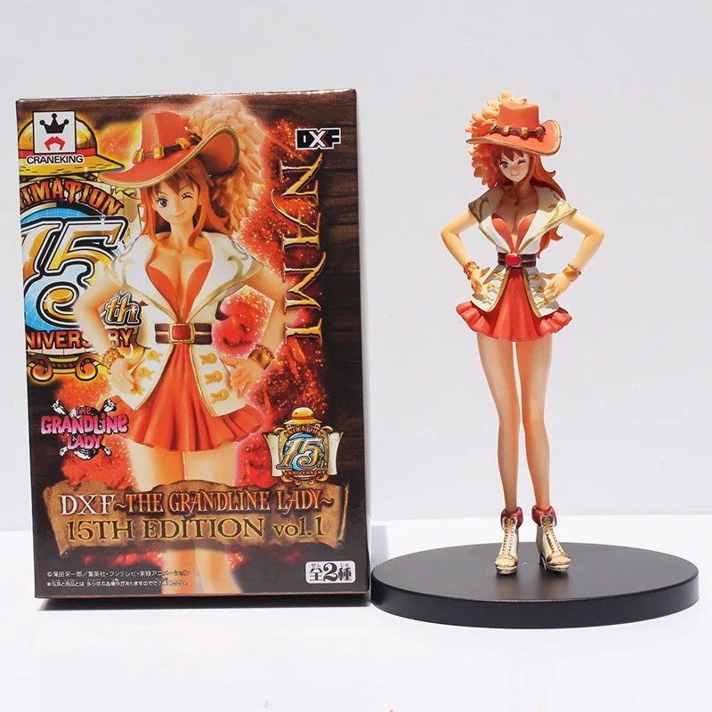 Huong аниме одна штука 17 см Nami сексуальная фигура Grandline Lady 15th Anniversary ПВХ фигурка